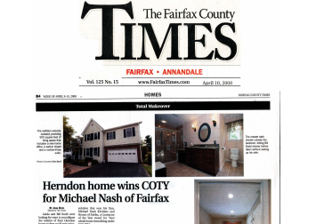 Herndon home wins COTY for Michael Nash of Fairfax