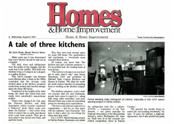 A tale of three kitchens