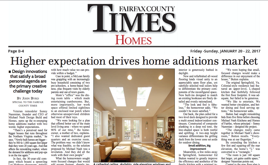 Higher expectation drives home additions market