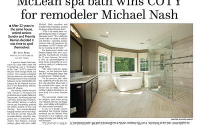 McLean spa bath wins COTY  for remodeler Michael Nash