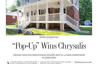 Pop-Up” Wins Chrysalis
