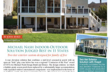 Michael Nash Indoor-Outdoor Solution Judged Best in 11 States