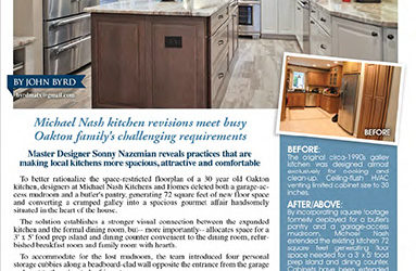 MICHAEL NASH KITCHEN REVISIONS MEET BUSY OAKTON FAMILY’S CHALLENGING REQUIREMENTS
