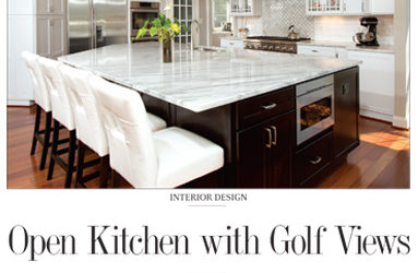 Open Kitchen with Golf Views