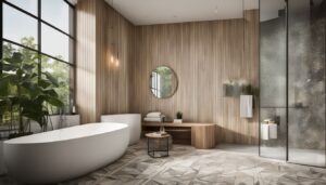 contemporary bathroom tile trends