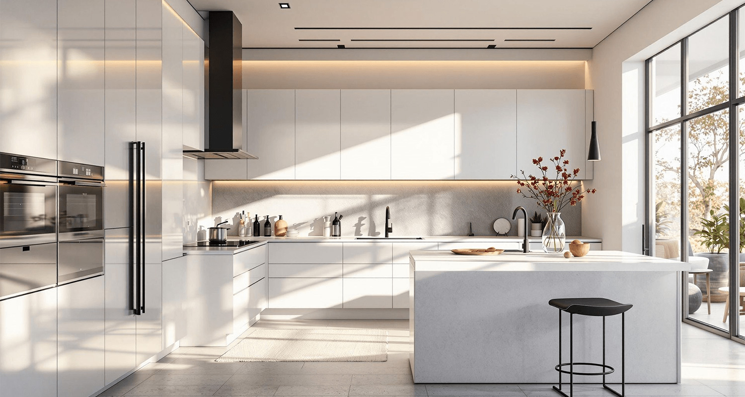 Modern minimalist kitchen designs - hero